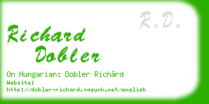 richard dobler business card