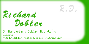 richard dobler business card